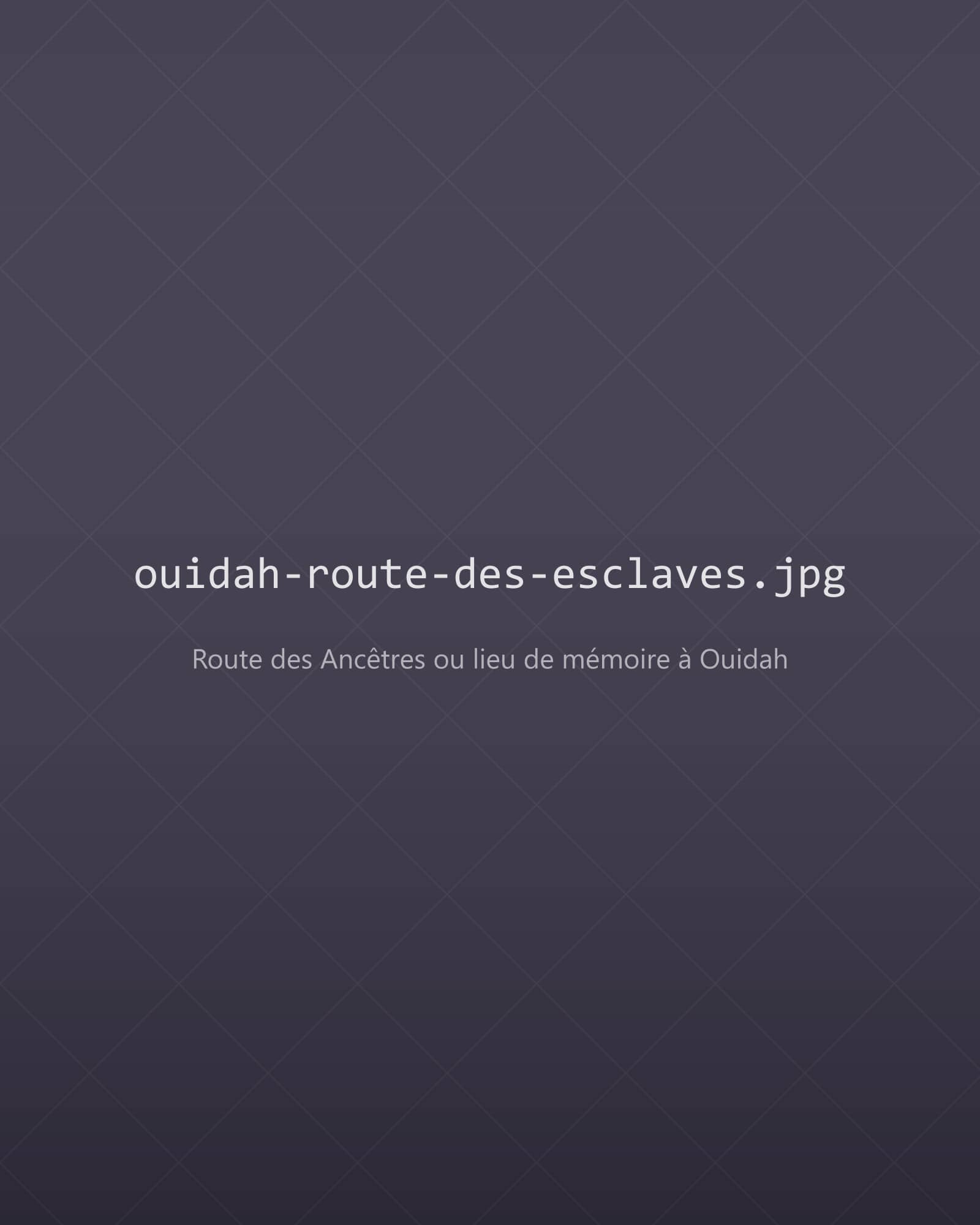 La Route des Ancêtres à Ouidah