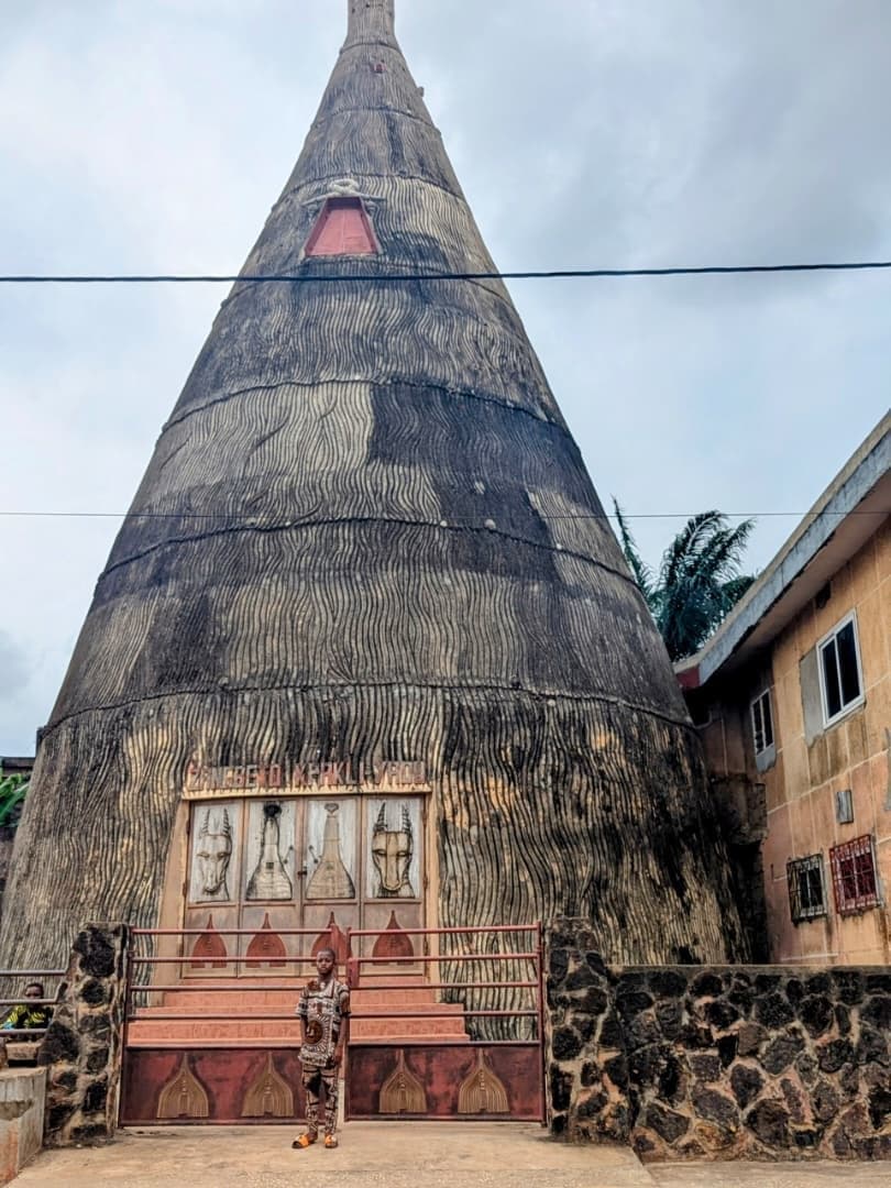 The conical temple of Porto-Novo